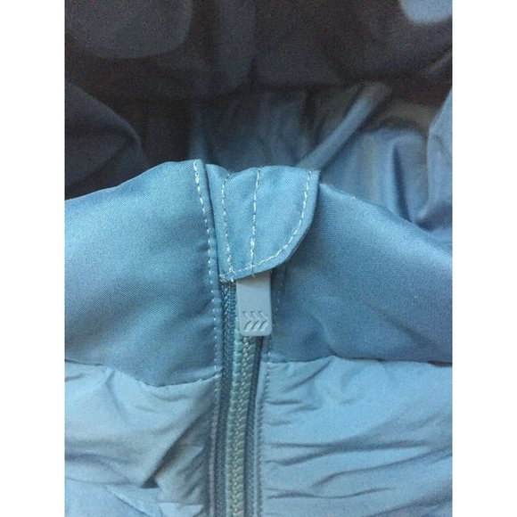 All In Motion Womens Puffer Coat Size S Blue Hooded Packable Down Full Zip Long - Picture 6 of 12